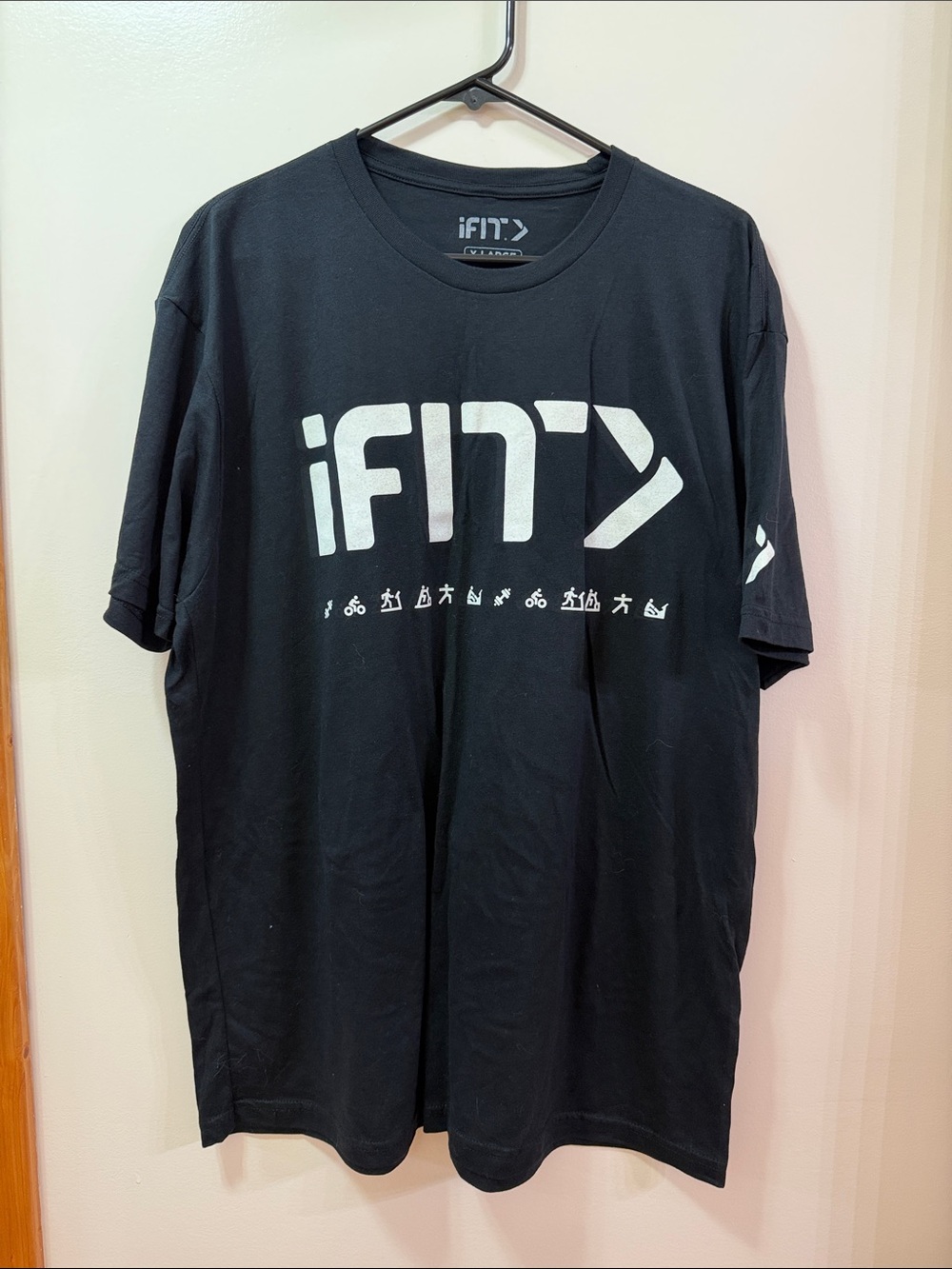 IFit. Men's Black Logo Tee. NWOT. Size X-Large